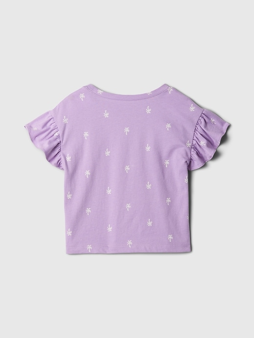 2 of 8 showing, with the color lilac surge purple of product babyGap Mix and Match Ruffle T-Shirt