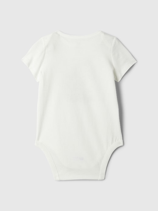 2 of 8 showing, with the color animal logo of product Baby First Favorites Organic Cotton Graphic Bodysuit