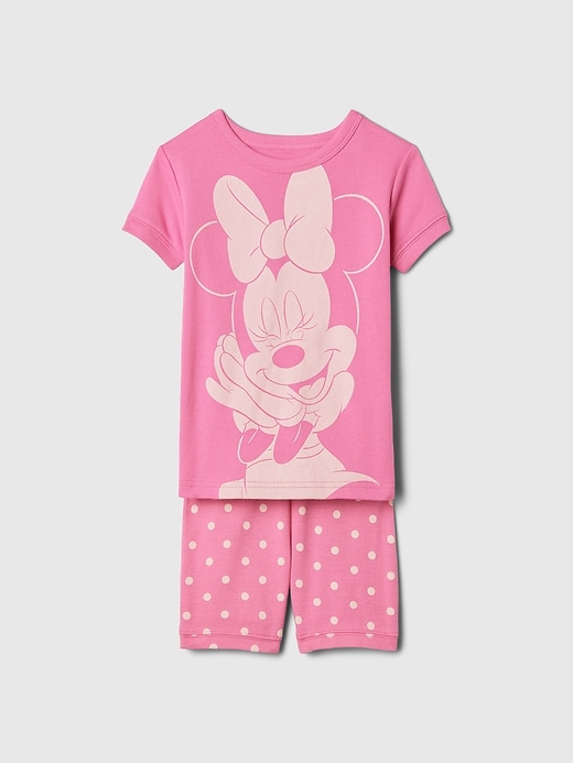 Image number 1 showing, babyGap &#124 Disney Organic Cotton Minnie Mouse PJ Shorts Set