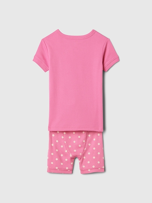 2 of 8 showing, with the color minnie mouse of product Gap × Disney Baby Organic Cotton Minnie Mouse PJ Shorts Set