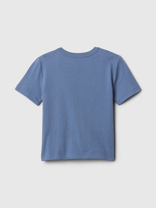 2 of 8 showing, with the color bainbridge blue of product babyGap Mix and Match Logo T-Shirt