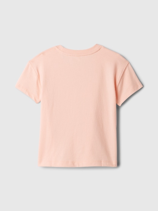 2 of 8 showing, with the color peach parfait of product babyGap Logo Pocket T-Shirt