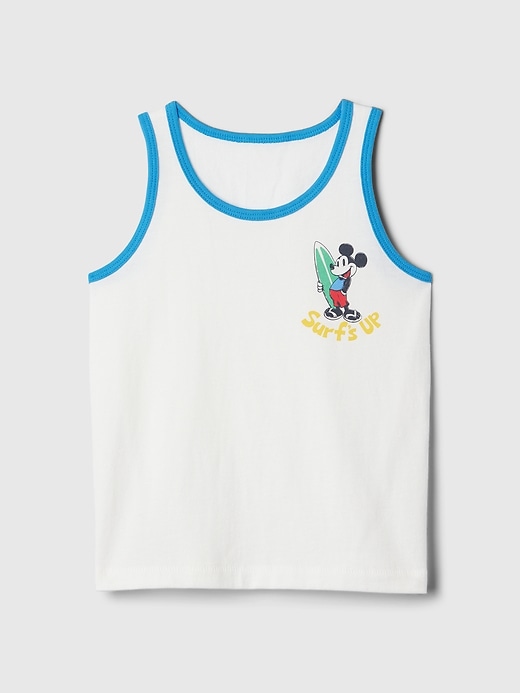 1 of 8 showing, with the color new off white of product babyGap &#124 Disney Graphic Tank Top