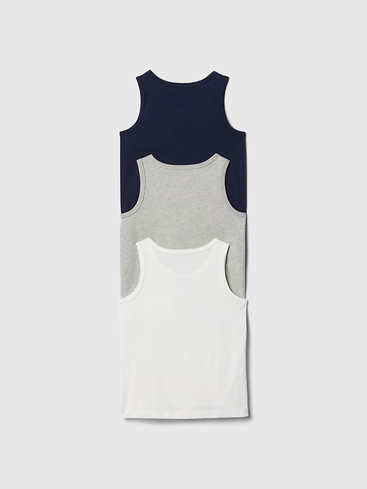 2 of 8 showing, with the color blue of product babyGap Mix and Match Tank Top (3-Pack)
