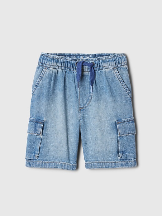 1 of 8 showing, with the color medium wash of product babyGap Cargo Pull-On Shorts