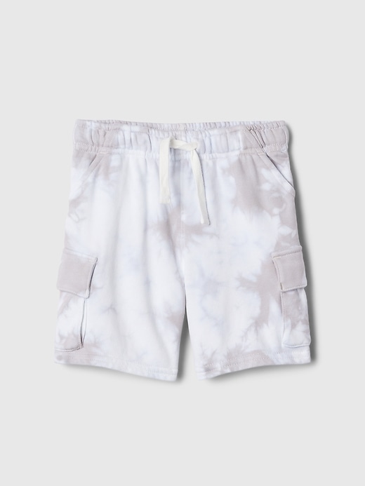 1 of 8 showing, with the color grey tonal tie dye of product Baby & Toddler Cargo Sweat Shorts