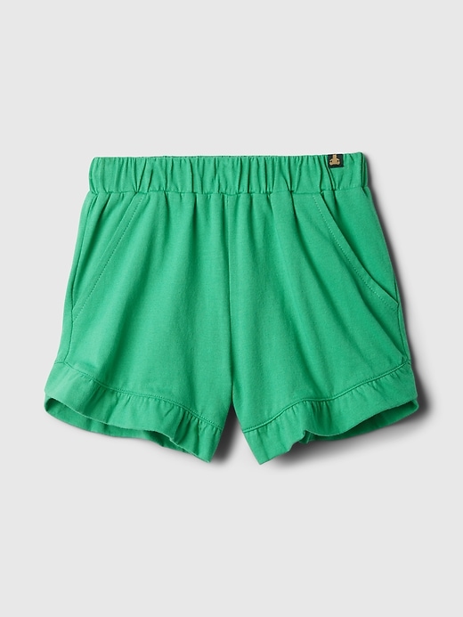 1 of 8 showing, with the color SIMPLY GREEN 17-5936 of product babyGap Mix and Match Ruffle Shorts