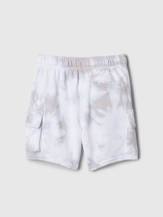 2 of 8 showing, with the color grey tonal tie dye of product Baby & Toddler Cargo Sweat Shorts