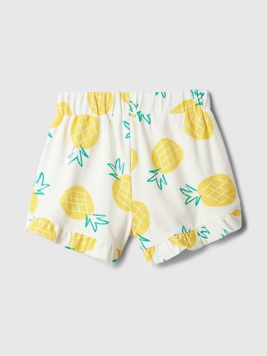 2 of 8 showing, with the color pineapple yellow of product babyGap Mix and Match Ruffle Shorts