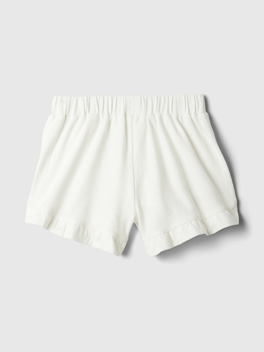 2 of 8 showing, with the color new off white of product babyGap Mix and Match Ruffle Shorts