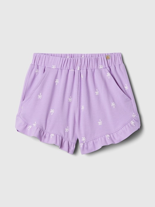 1 of 8 showing, with the color lilac surge purple of product babyGap Mix and Match Ruffle Shorts