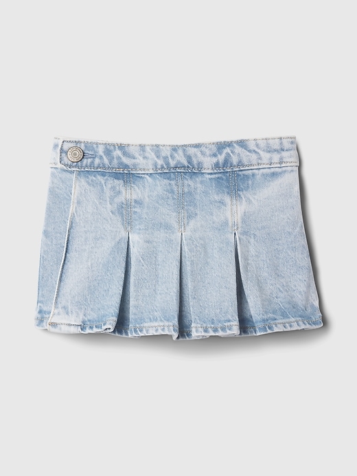 Image number 1 showing, Toddler Pleated Denim Skort