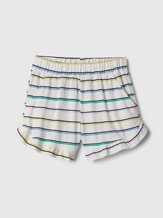 1 of 8 showing, with the color WHITE MULTI STRIPE of product babyGap Mix and Match Pull-On Shorts