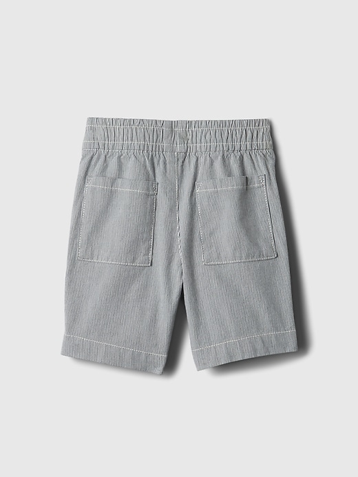 2 of 8 showing, with the color RAILROAD STRIPE BLUE of product Baby & Toddler Easy Pull-On Shorts