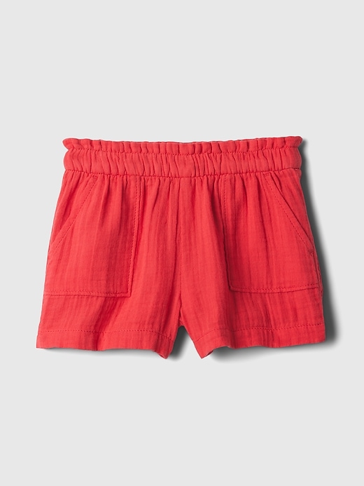 Image number 1 showing, babyGap Crinkle Gauze Pull-On Shorts