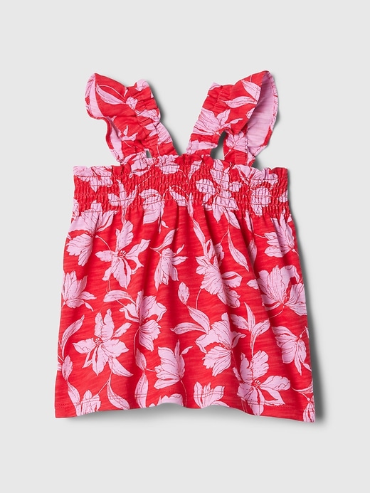 2 of 8 showing, with the color slipper red of product babyGap Smocked Tank Top