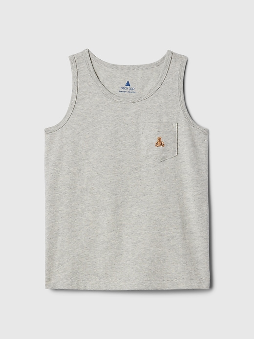 1 of 8 showing, with the color light heather grey of product babyGap Mix and Match Tank Top