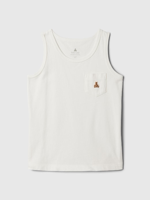 1 of 8 showing, with the color new off white of product babyGap Mix and Match Tank Top