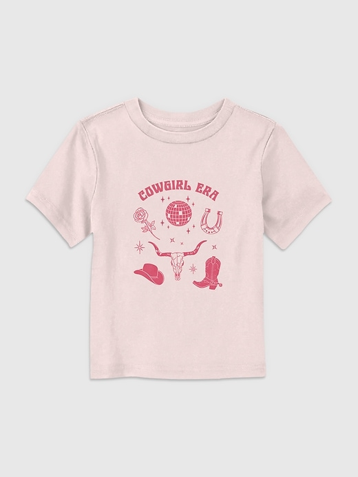 1 of 8 showing, with the color Pink of product Toddler Cowgirl Era Graphic Tee