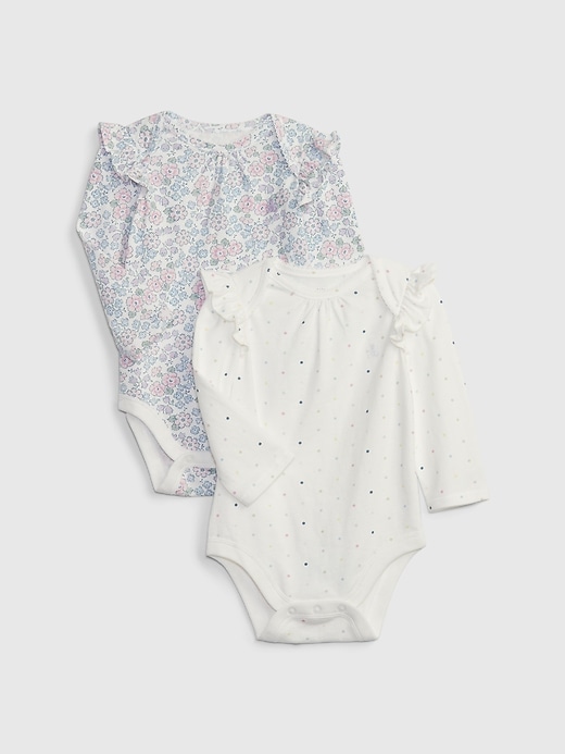 1 of 8 showing, with the color multi of product Baby First Favorites Bodysuit (2-Pack)
