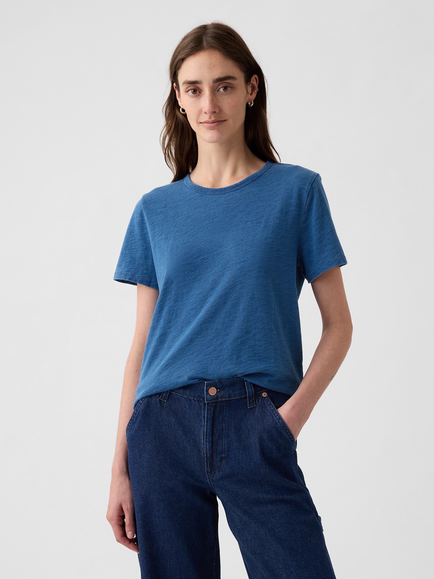 [Dear John] Zo Tee- Vintage Indigo main image 0