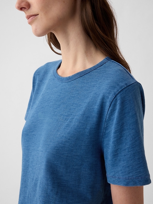 Image number 4 showing, Indigo Crewneck T-Shirt