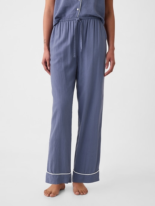 Image number 8 showing, Linen-Blend PJ Pants