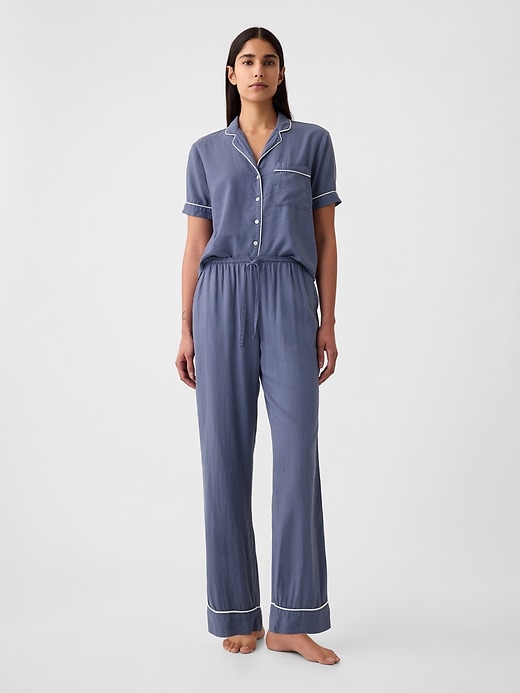 Linen-Blend PJ Pants | Gap