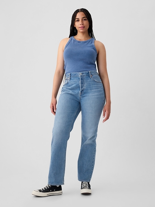 Image number 5 showing, High Rise Rigid '90s Straight Jeans