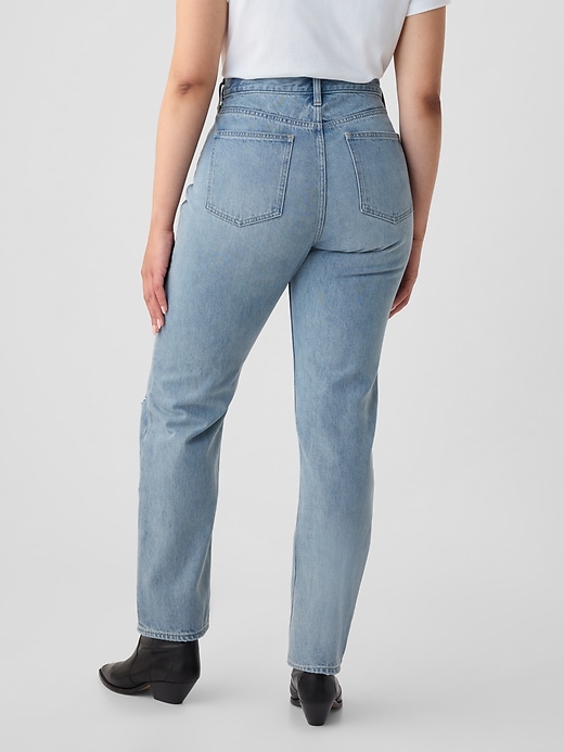 Image number 6 showing, High Rise Rigid '90s Straight Jeans