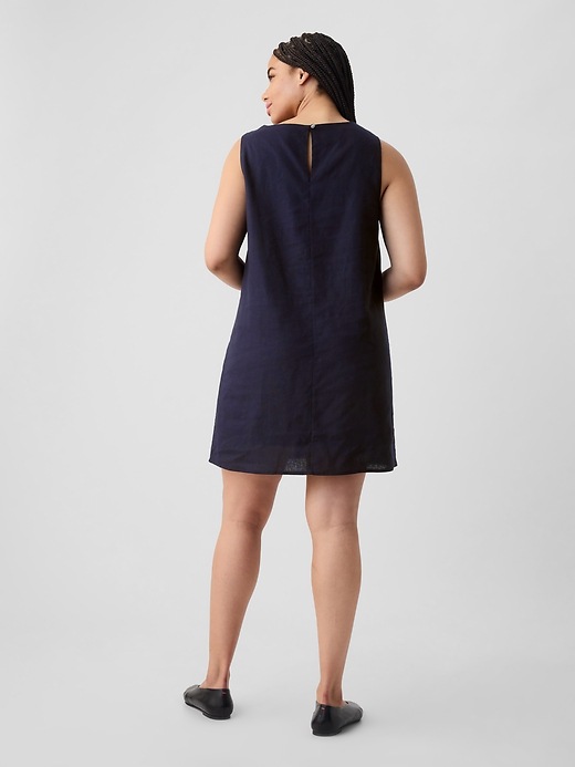 navy blue linen shift dress Emma Shirt Dress - Linen