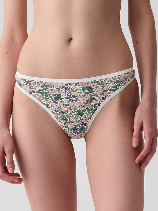 Image number 1 showing, Organic Stretch Cotton Thong