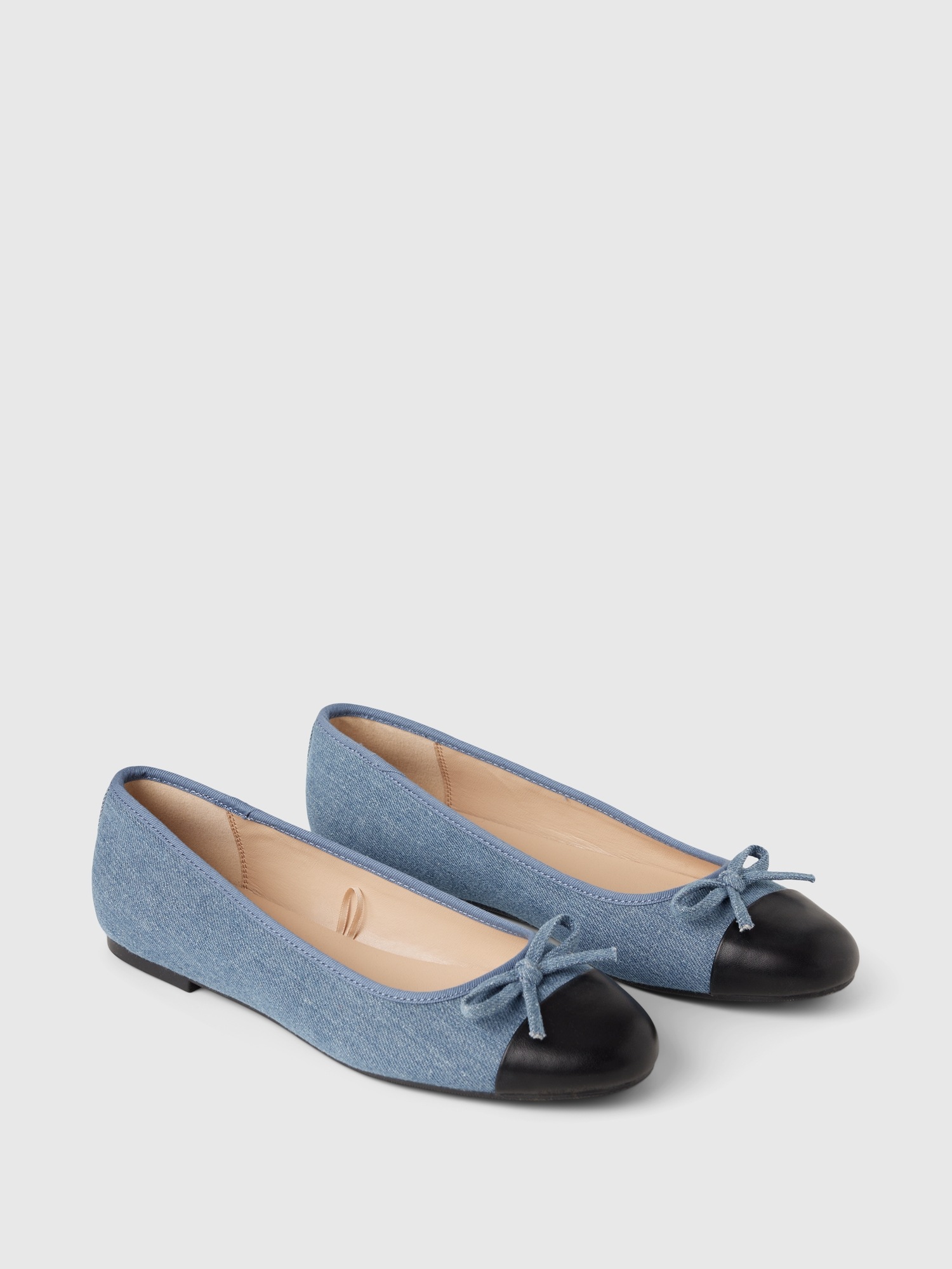 Женские балетки Gap Denim Ballet Flats, цвет: Синий джинсовый — фото 2