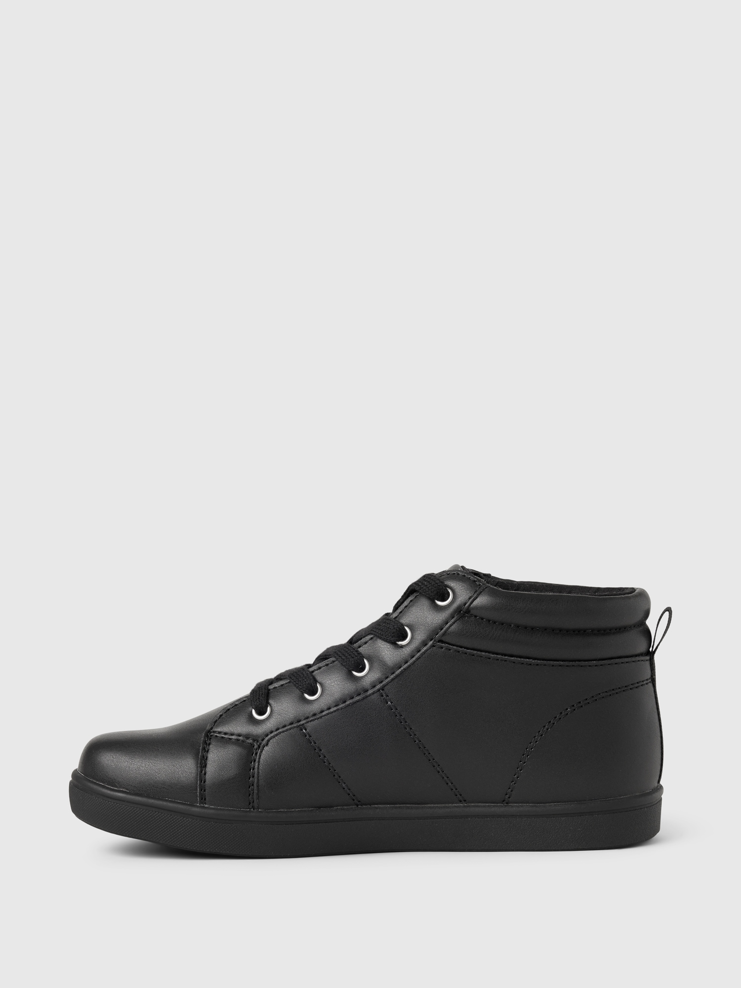 boys black high top sneakers