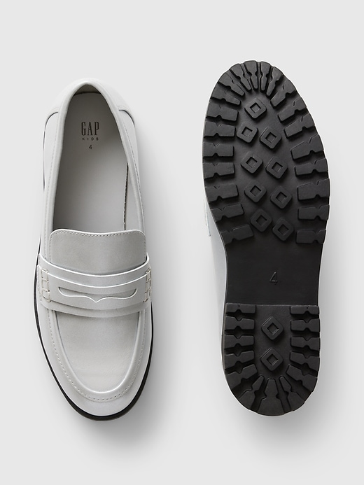 Image number 3 showing, Kids Metallic Loafers
