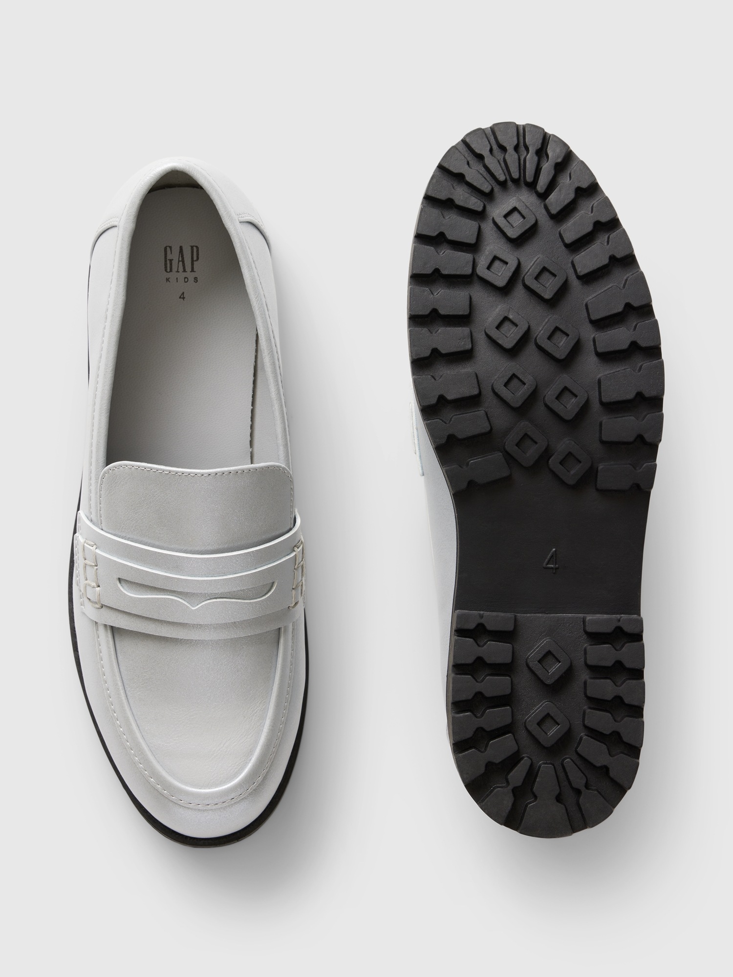 Детские лоферы Gap Kids Metallic Loafers — фото 3