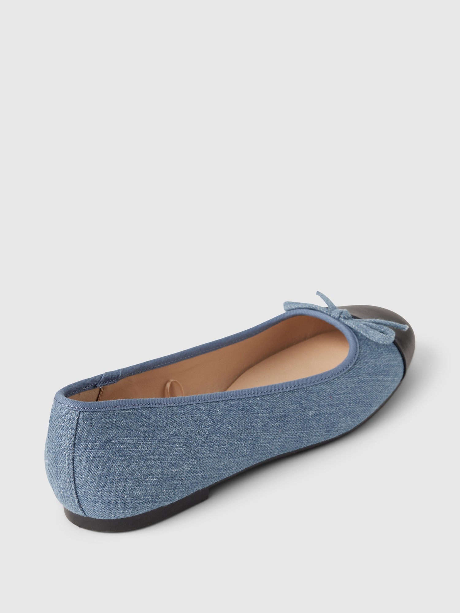 Женские балетки Gap Denim Ballet Flats, цвет: Синий джинсовый — фото 4