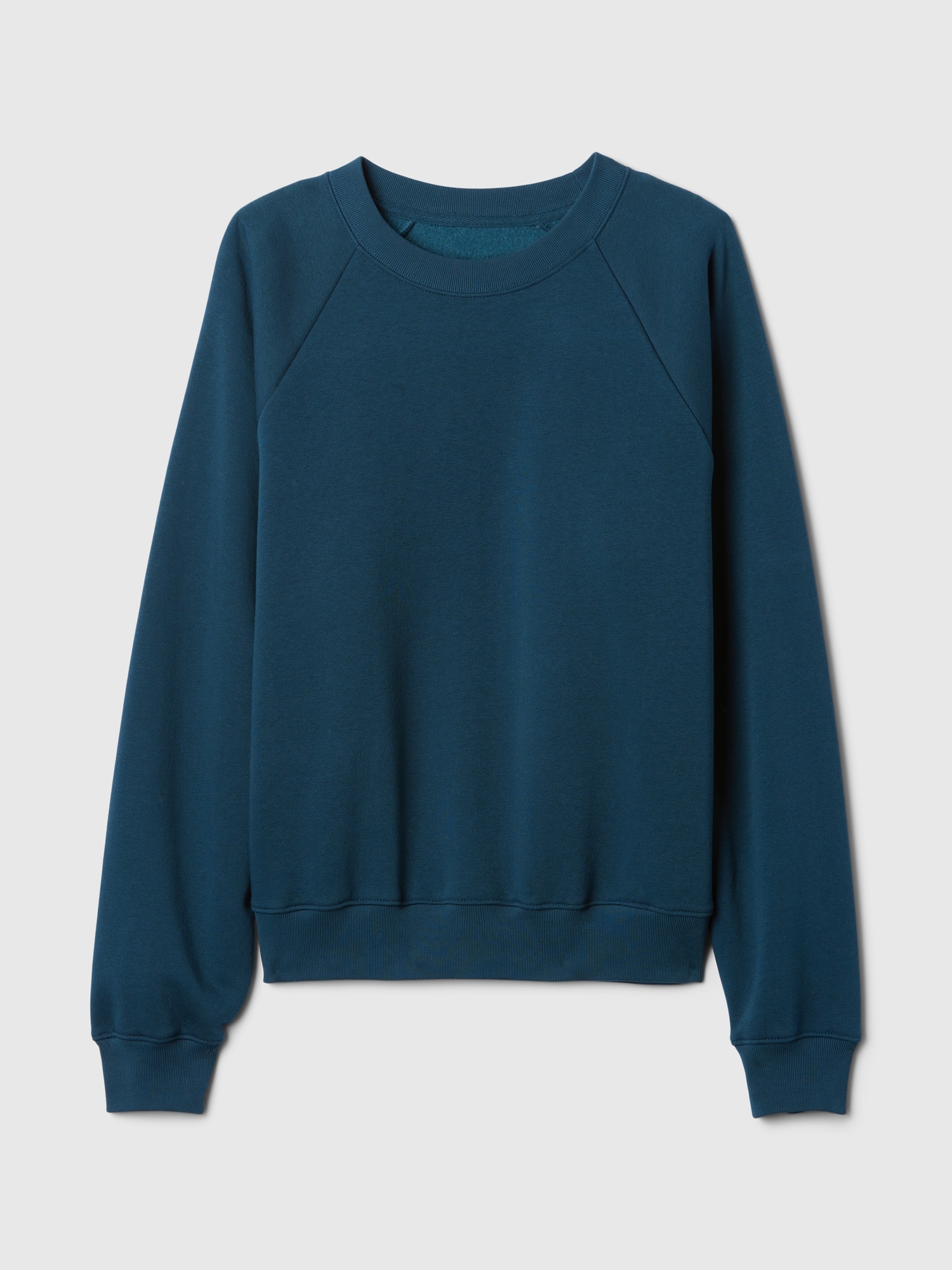 SOLID REVERSE RAGLAN SWEATSHIRT