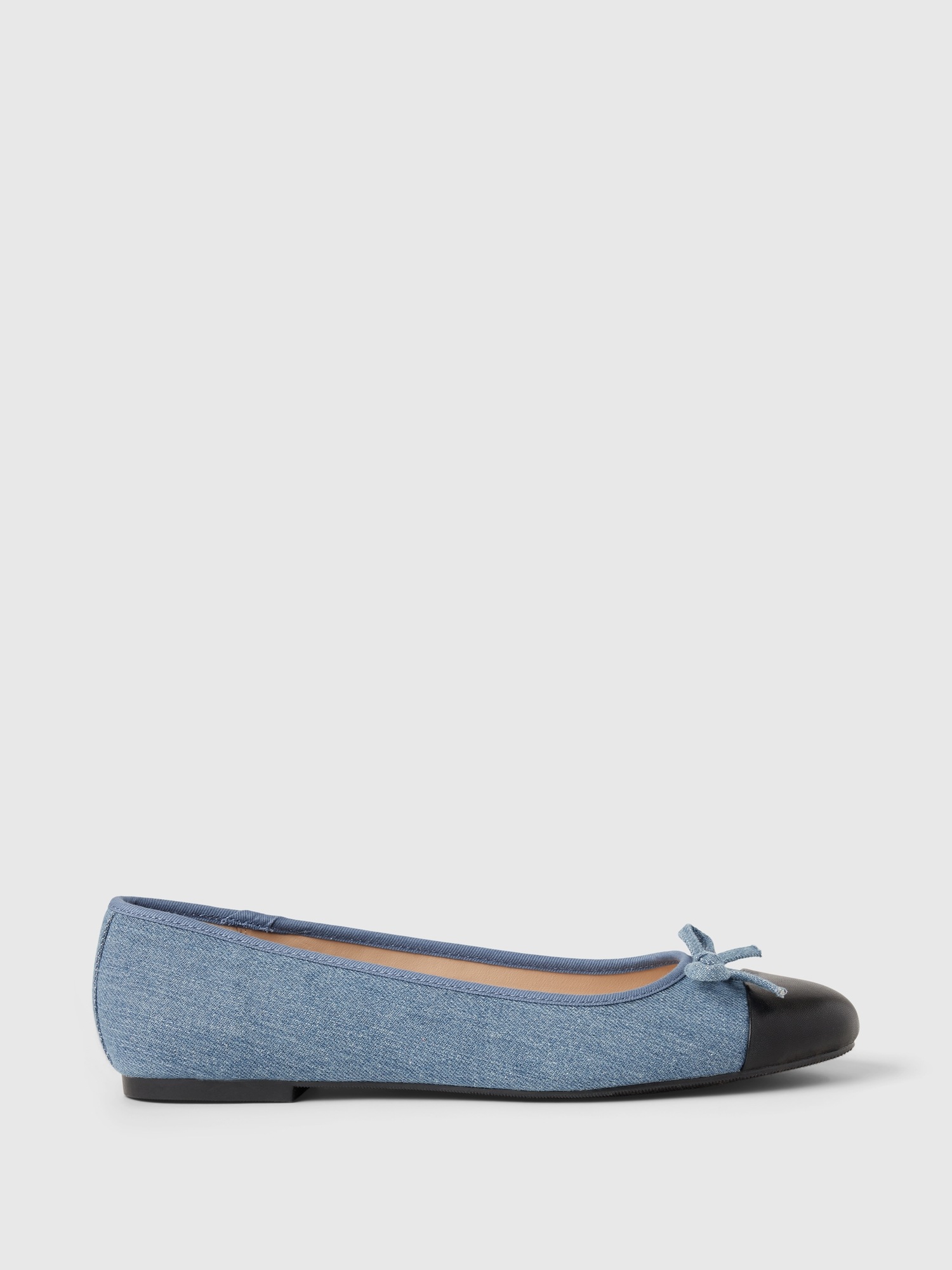 Женские балетки Gap Denim Ballet Flats, цвет: Синий джинсовый