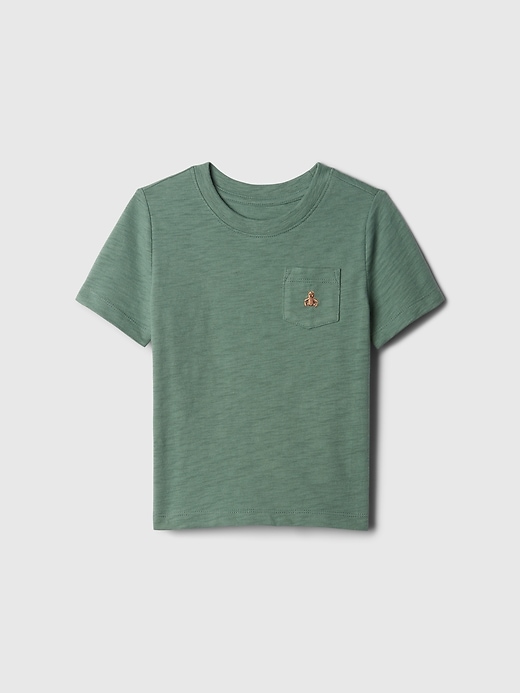 1 of 8 showing, with the color dark forest green of product babyGap Mix and Match Pocket T-Shirt
