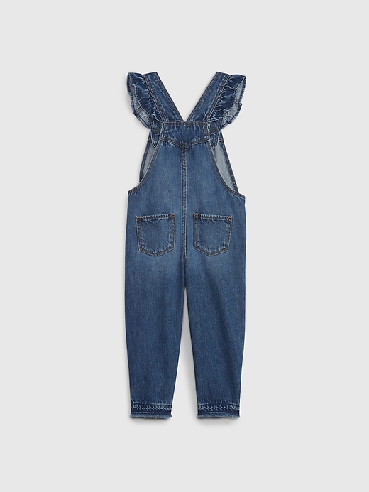 Image number 2 showing, Gap × Disney Baby & Toddler Minnie Mouse Denim Overalls