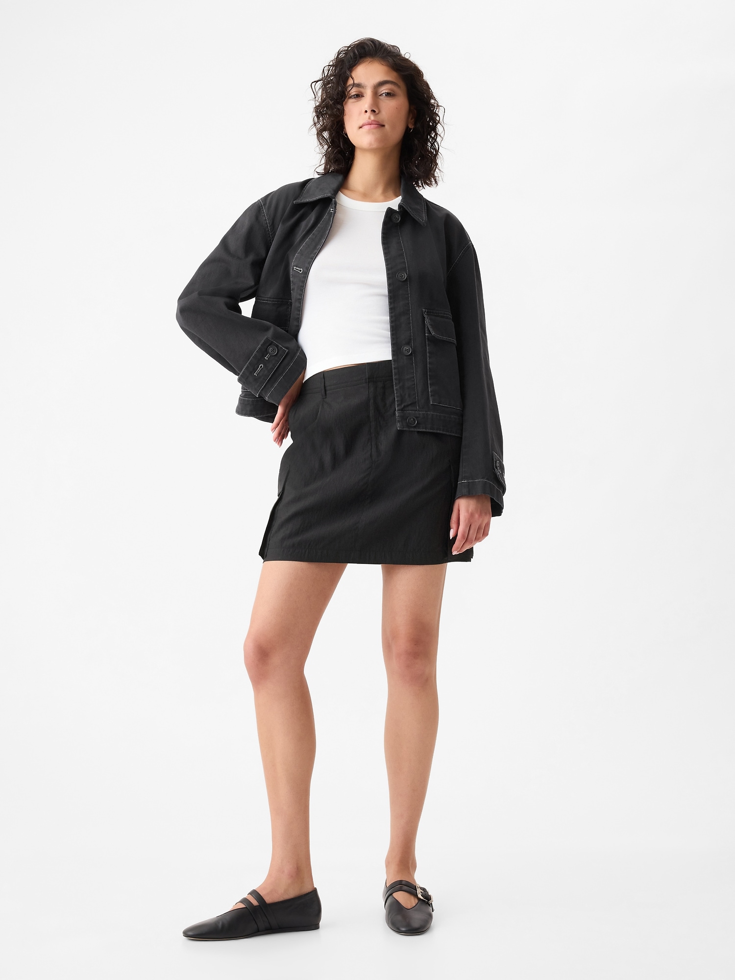 Женские юбки Gap Utility Mini Skirt