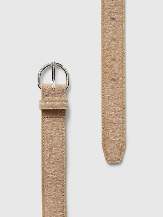 Image number 3 showing, Vegan Calf-Hair Belt