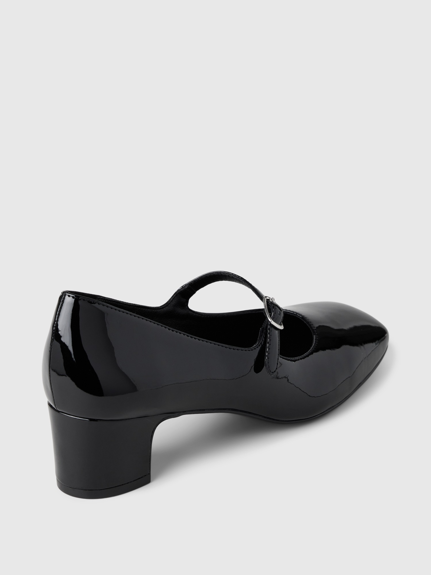 Женские туфли Gap Vegan Patent Leather Mary Jane Heels, цвет: Насыщенный чёрный — фото 4