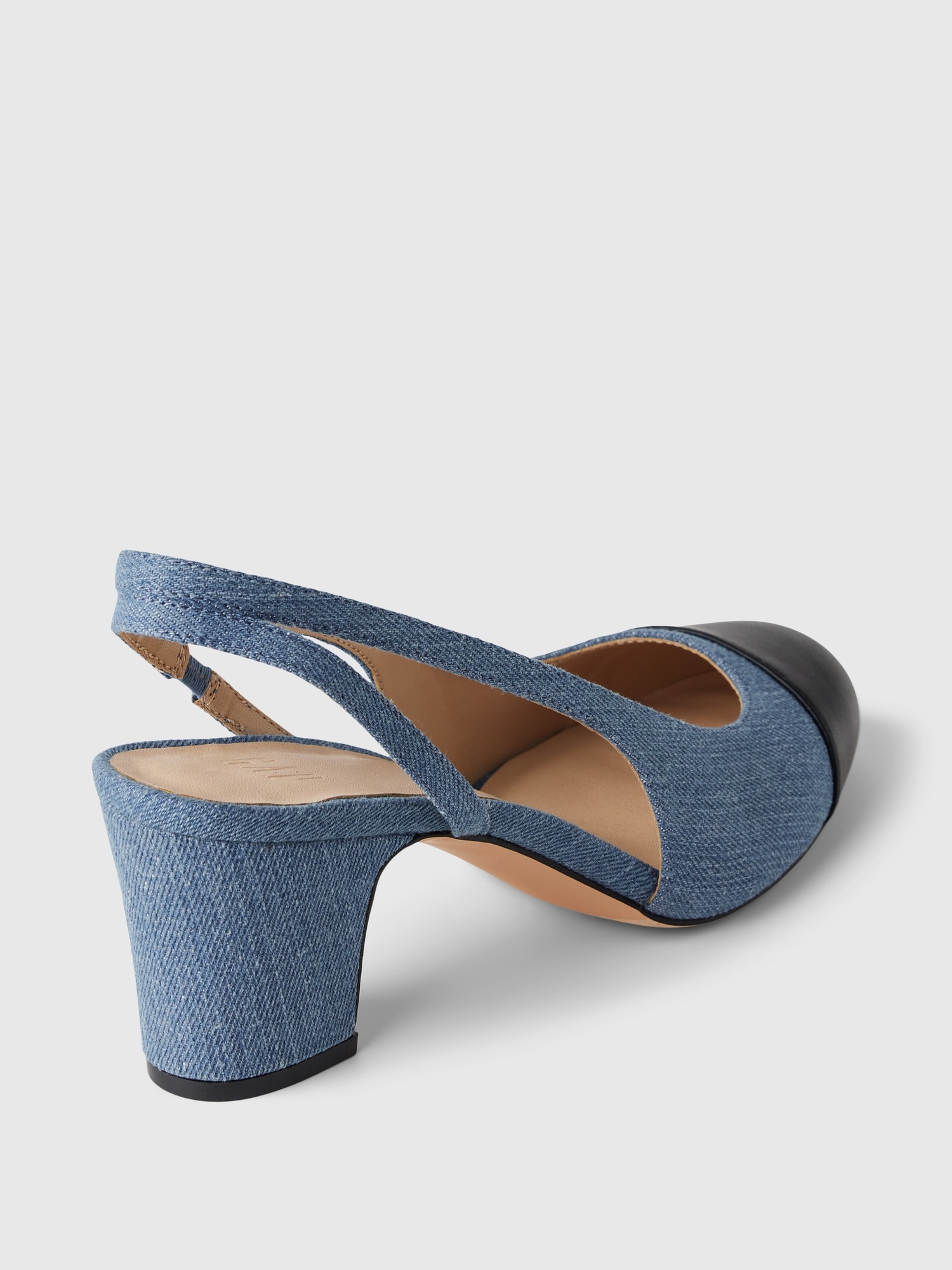 Женские туфли Gap Denim Slingback Heels, цвет: Синий джинсовый — фото 4