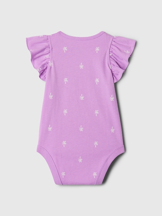 2 of 8 showing, with the color lilac surge purple of product Baby Mix and Match Flutter Bodysuit