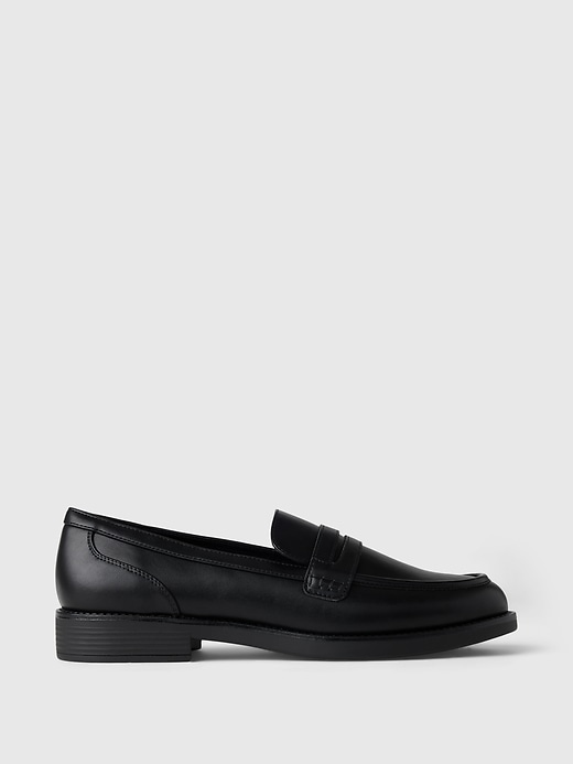 1 of 8 showing, with the color True black of product Vegan Leather Loafers