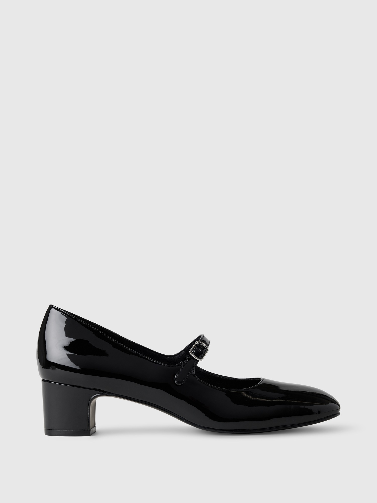 Женские туфли Gap Vegan Patent Leather Mary Jane Heels, цвет: Насыщенный чёрный