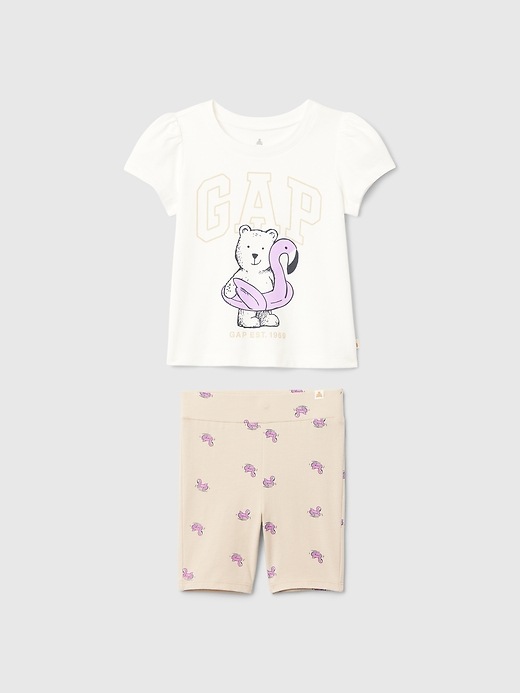 1 of 8 showing, with the color ivory frost of product babyGap Mix and Match Outfit Set