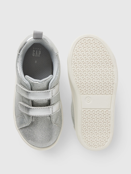 Image number 3 showing, Baby & Toddler Metallic Glitter Sneaker